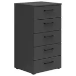 Carryhome KOMODA, barvy grafitu, 45/83/40 cm