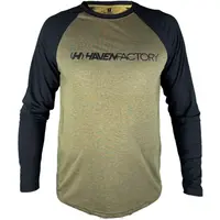 HAVEN FACTORY TRAIL Cyklistický dres, khaki, veľkosť