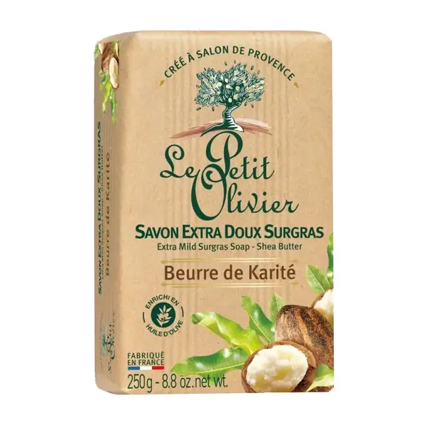 Le Petit Olivier Extra jemné mýdlo Bambucké máslo 250 g