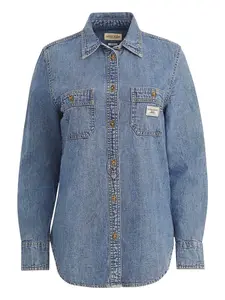 GUESS JEANS Blúzka  modrá denim