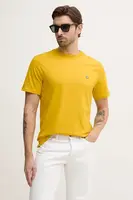 Bavlněné tričko United Colors of Benetton zelená barva, 3MI5J1AF7