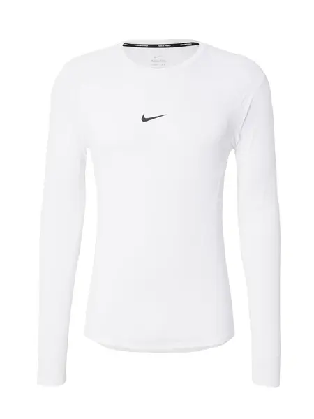 NIKE Funkčné tričko 'Pro'  čierna / biela