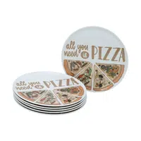 Creatable SADA TALÍŘŮ NA PIZZU, keramika, 33 cm