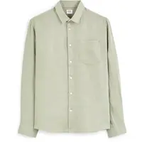 CELIO DAFLIX Pánska ľanová košeľa, svetlo zelená, veľkosť