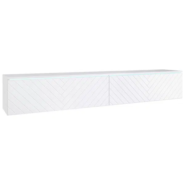 P & B NÍZKÁ KOMODA, bílá, 180/30/33 cm