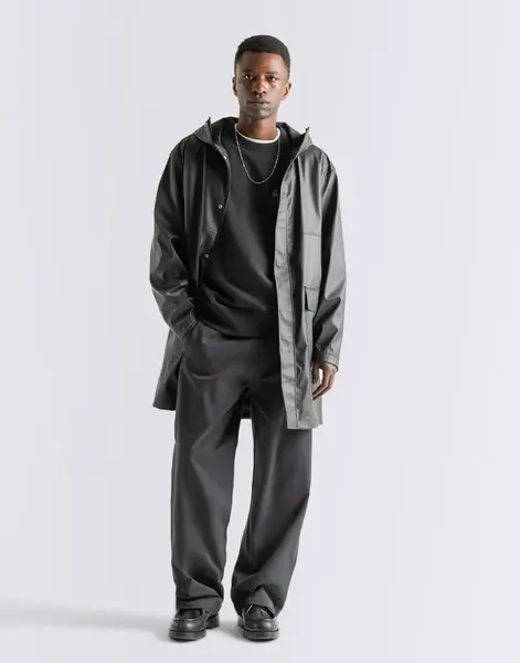 Herschel Supply Long Classic Rain Jacket Men's Black S