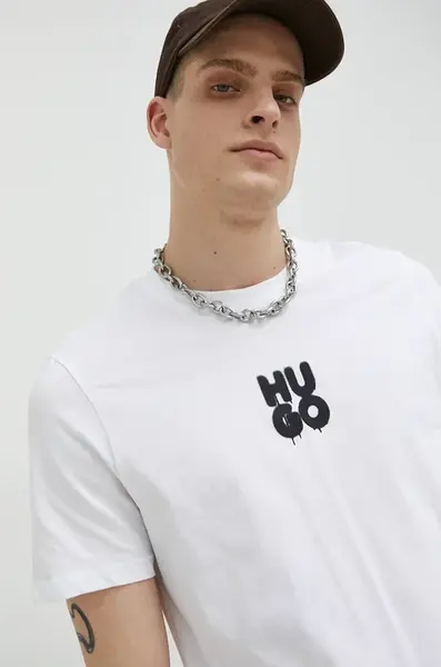 Bavlněné tričko HUGO