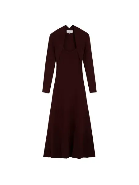 Scalpers Šaty  bordová