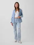GAP Dámske Rifle Mid Rise Relaxed Straight