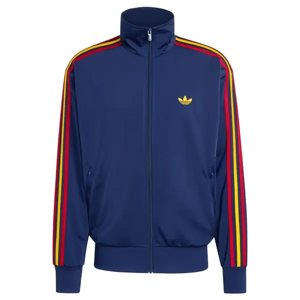 ADIDAS ORIGINALS Tepláková bunda 'Firebird'  tmavomodrá / medová / jasne červená
