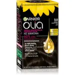Garnier Olia permanentní barva na vlasy odstín 3.0 Soft Black 1 ks
