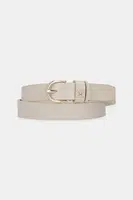 Kožený pásek Tommy Hilfiger dámský, béžová barva, AW0AW16836