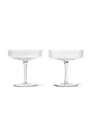 Sklenice na šampaňské ferm LIVING Ripple Champagne 2-pack