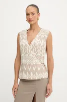 Halenka Marciano Guess BRITNEY dámská, béžová barva, vzorovaná, 5YGH09 7352A