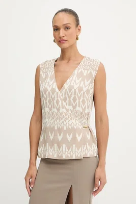 Halenka Marciano Guess BRITNEY dámská, béžová barva, vzorovaná, 5YGH09 7352A