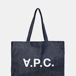 Bavlněná kabelka A.P.C. shopping daniela tmavomodrá barva, COHIZ.M61446