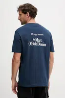 Bavlněné tričko Marc O'Polo pánské, tmavomodrá barva, s potiskem, 5000006584