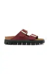 Pantofle Birkenstock Arizona Chunky Birkenstock x Papillio dámské, červená barva, na platformě, 1030581