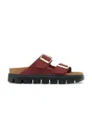 Pantofle Birkenstock Arizona Chunky Birkenstock x Papillio dámské, červená barva, na platformě, 1030581
