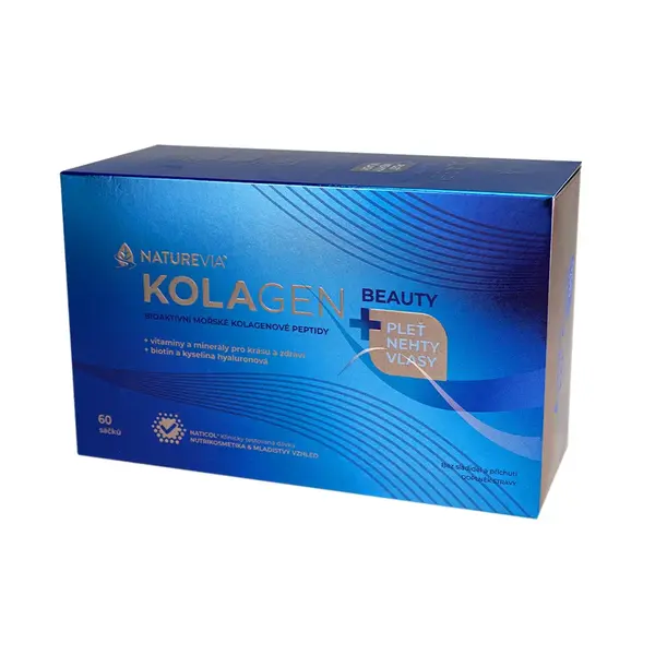 NatureVia Kolagen mořský Beauty+ 60 sáčků