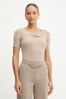 Halenka Marciano Guess KATHLEEN dámská, béžová barva, hladká, 5YGR02 5875Z