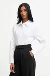 Bavlněná košile Answear.LAB dámská, bílá barva, regular, s klasickým límcem