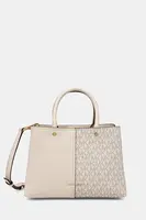 Kabelka MICHAEL Michael Kors FLORA béžová barva, 30T5GFFS2B