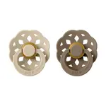 Bibs Boheme přírodní kaučuk 2ks vanilla dark oak