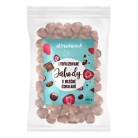 ALLNATURE Mrazem sušené jahody v mléčné čokoládě 100 g