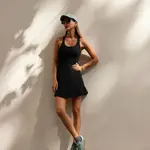 Trendyol Black Scuba / Diver 2 vrstvy tenisové pletené sportovní šaty s šortkami uvnitř