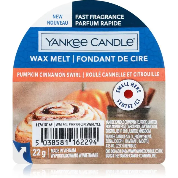 Yankee Candle Pumpkin Cinnamon Swirl vosk do aromalampy 22 g
