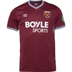 Umbro WEST HAM HOME SS SHIRT Pánský fotbalový dres, vínová, velikost
