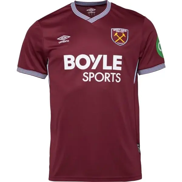 Umbro WEST HAM HOME SS SHIRT Pánský fotbalový dres, vínová, velikost