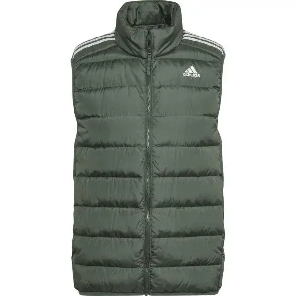 adidas ESSENTIALS VEST Pánská vesta, tmavě zelená, velikost