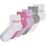 adidas LINEAR ANKLE KIDS 5P Dívčí ponožky, mix, velikost L