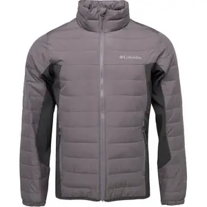Columbia POWDER LITE HYBRID JACKET Pánská bunda, šedá, velikost