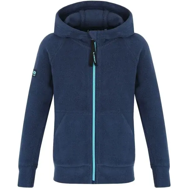 LOAP QWINTO Chlapecká outdoorová mikina, modrá, velikost 112-116