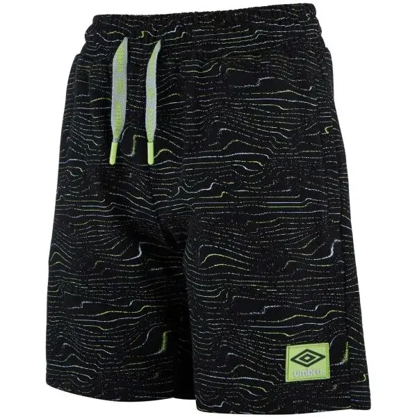 Umbro MANUEL Pohodlné chlapecké šortky z úpletu, černá, velikost 116-122