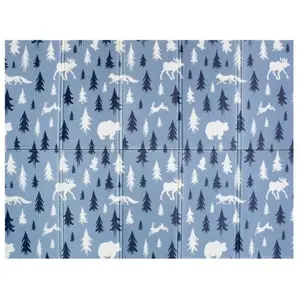 PLAYTO LES Multifunkční skládací hrací podložka, šedá, velikost