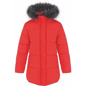 LOAP TOMKA Dívčí zimní kabát, červená, velikost 146-152