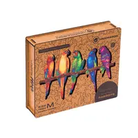 Unidragon Dřevěné puzzle Playful Parrots 291 ks