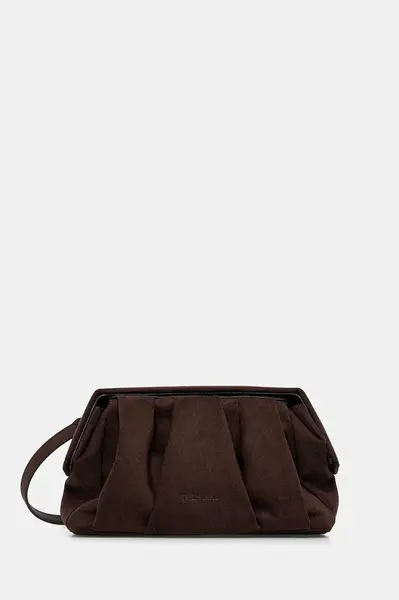 Semišová kabelka Themoire hnědá barva, TMFW25AFSUE109