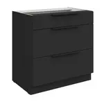 Spodní skříňka Aria 80 D 3S BB - Premium Box Barva korpusu: Černá, Barva dvířek: BL - Black AFM