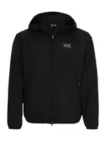 EA7 Emporio Armani Prechodná bunda  čierna / šedobiela