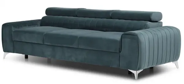 Trojmístná rozkládací pohovka laurence - žlutá - nube 45