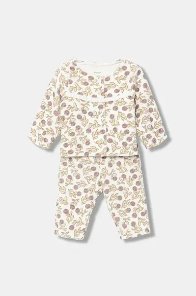 Kojenecká sada s bavlnou United Colors of Benetton 2-pack béžová barva, 3EOAAK01E