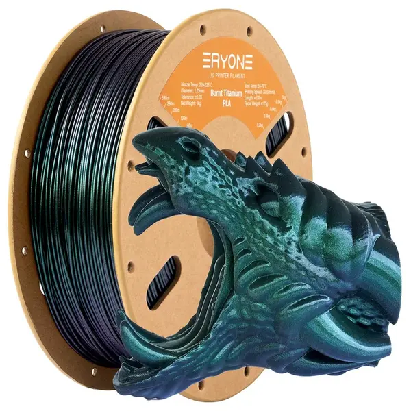 ERYONE Burnt Titanium PLA Filament 1kg - Green
