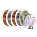 4kg Mecpow High-Speed PETG Transparent Filament - Transparent Rainbow