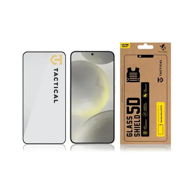 Tvrzené sklo Tactical Glass Shield 5D pro Samsung Galaxy A36, černá