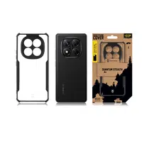 Zadní kryt Tactical Quantum Stealth pro Xiaomi Redmi Note 14 Pro 5G, transparentní černá